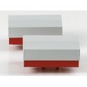 Truck Accessories -- Covered Flatbed Ballast Carrier for Heavy Tractor pkg(2), HO, Herpa Models 51828