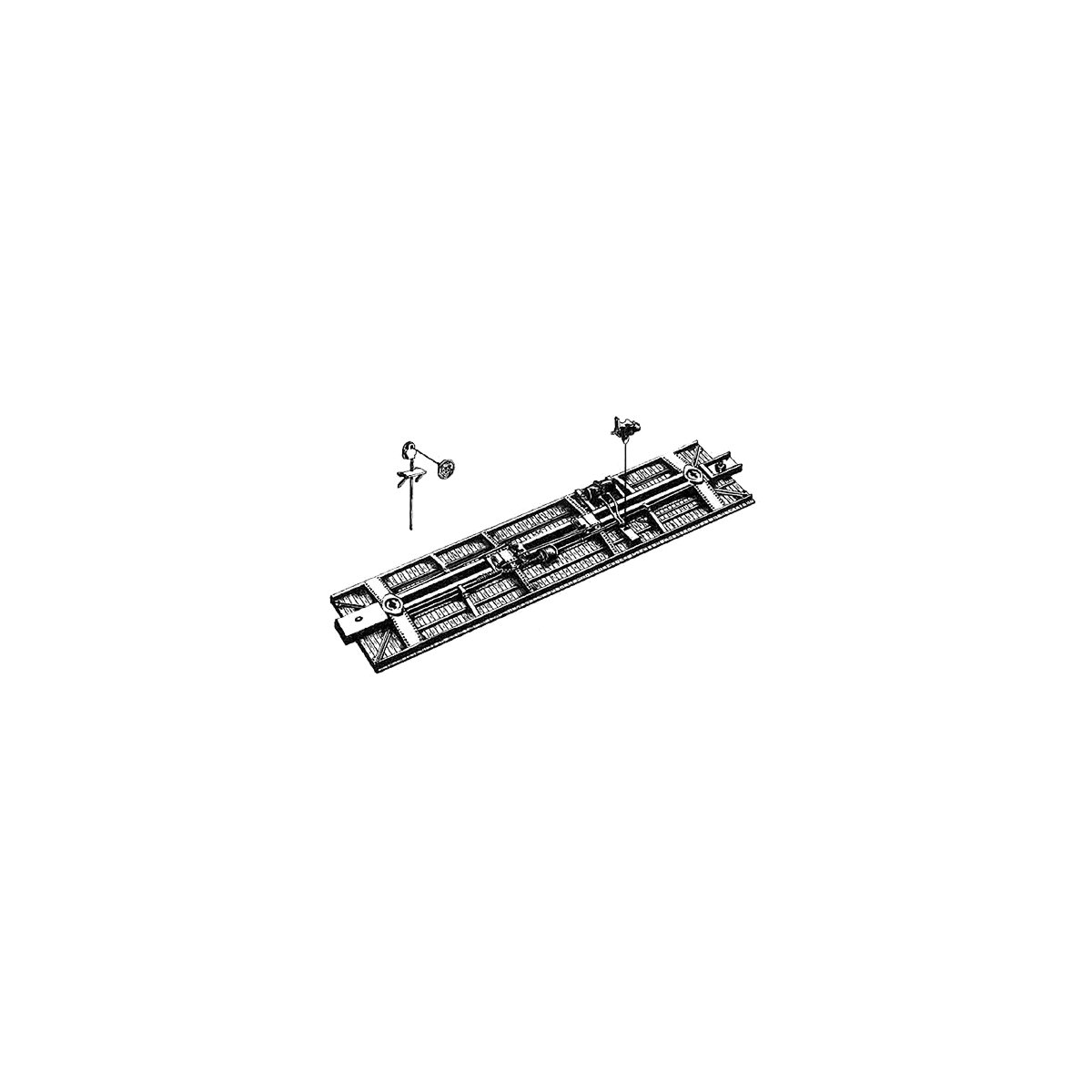 40′ Car Floors & Frames pkg(3), HO, Central Valley 1000