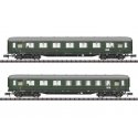 Type AB4u-38 1/2nd Class & BC4u-39 3rd Class D 96 Cars - Ready to Run - Minitr -- German Federal Railroad DB (Era III 1952, D 96