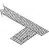 Styrene Roof Walks -- 2 Walks & 4 Laterals, HO, Cal Scale 491