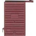 Replacement Doors w/High Tackboard -- 6′ Camel Youngstown Doors (Boxcar Red), HO, Kadee Quality Products 2201
