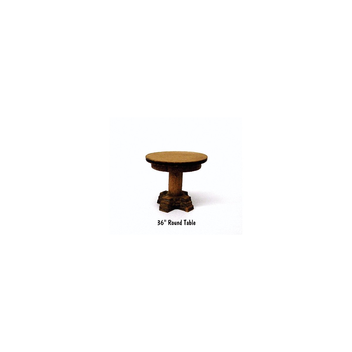 Round Table Laser-Cut Wood Kit pkg(4) -- 36′ 91.4cm, HO, B.T.S. 23021
