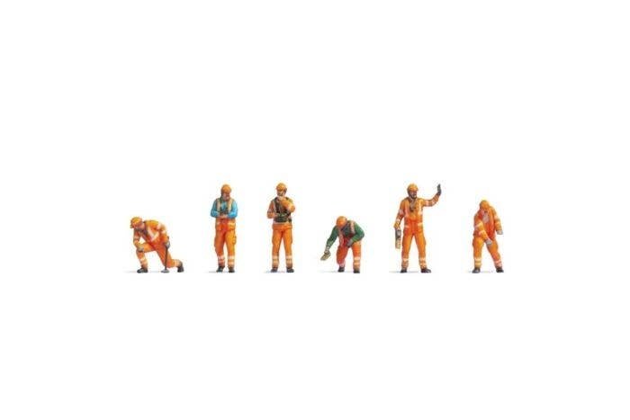 Railway Switchmen in Safety Vests -- pkg(6), Z, Noch Gmbh & Co 44511