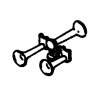 Nathan Air Horns -- PS, 3-Chime, Brass, HO, Details West 175
