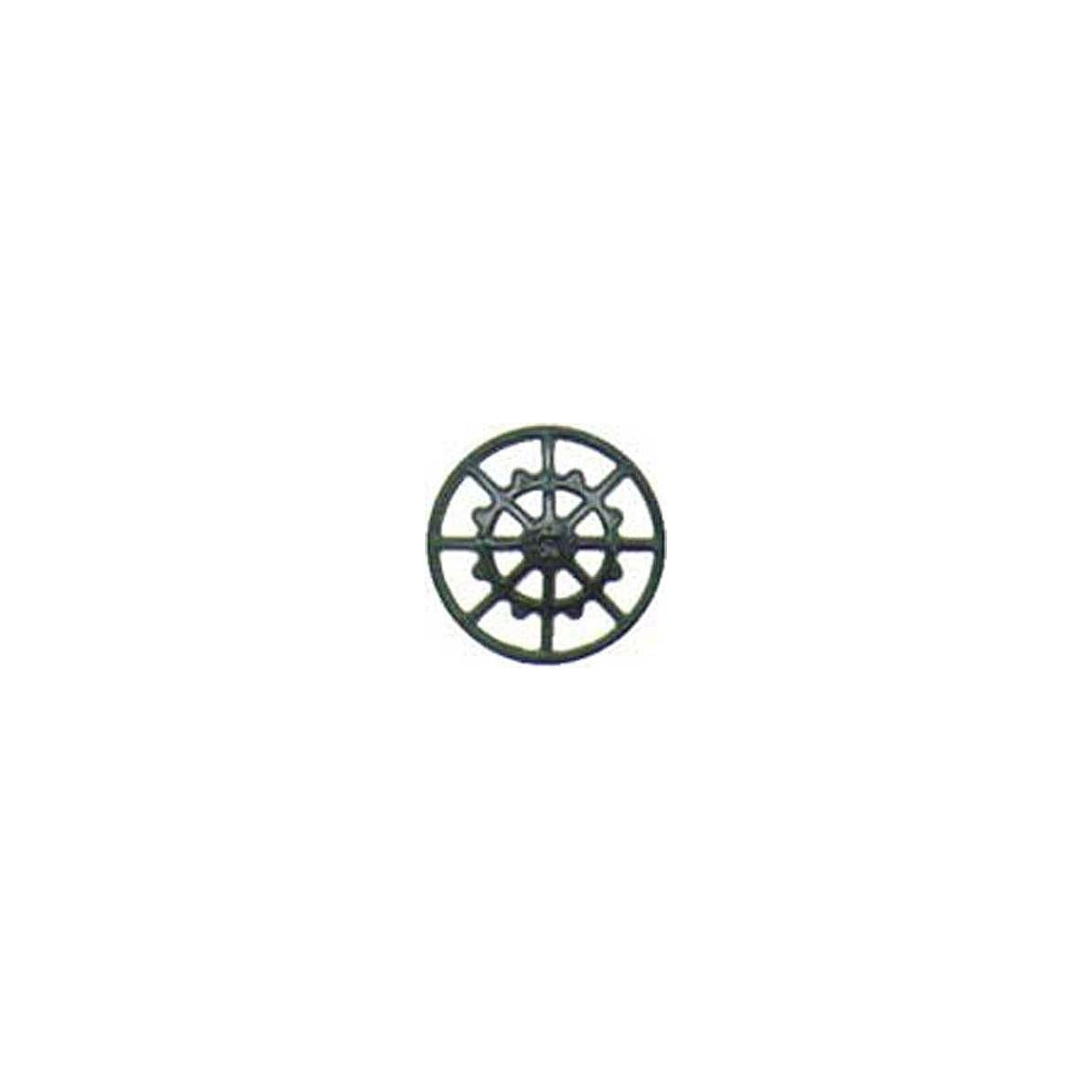 Ajax Type Brake Wheels pkg(8) -- Black, HO, Kadee Quality Products 2040