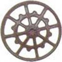 Ajax Type Brake Wheels pkg(8) -- Dark Boxcar Red, HO, Kadee Quality Products 2020