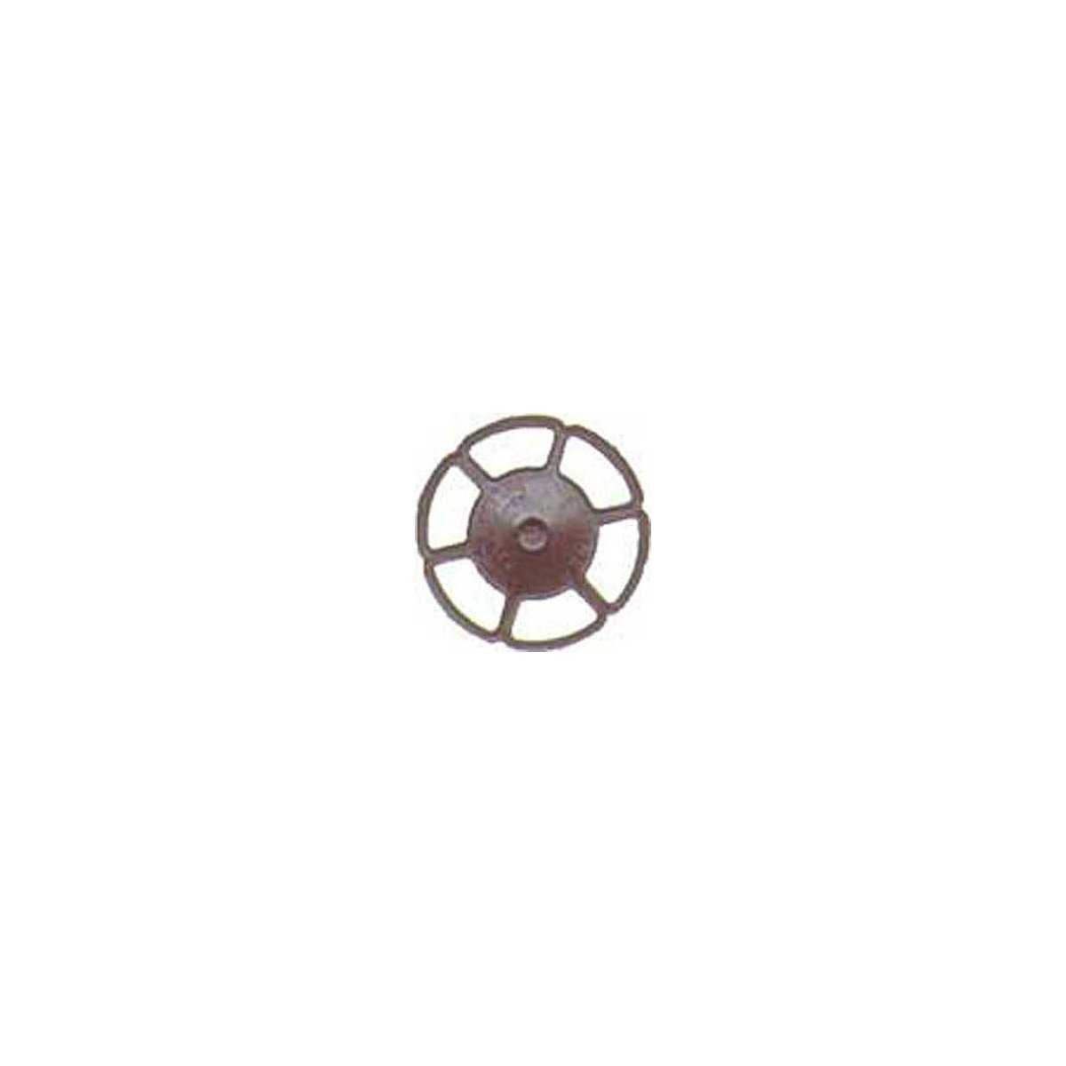 Miner Type Brake Wheels pkg(8) -- Dark Boxcar Red, HO, Kadee Quality Products 2022