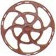 Equipco Type Brake Wheels pkg(8) -- Red Oxide, HO, Kadee Quality Products 2031