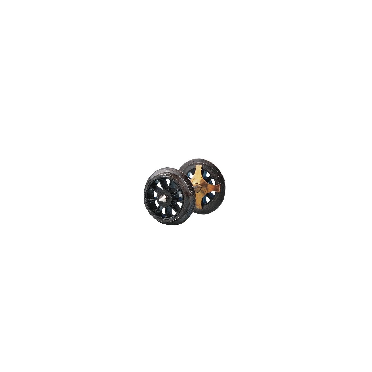 Standard spoked wheel set -- Speichenradsatz -- DC-NEM - HO - Roco 40188