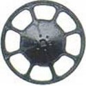 Modern Brake Wheels pkg(8) -- Black, HO, Kadee Quality Products 2045