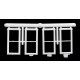 Windows -- 2-Pane, 28 x 64′ pkg(8), HO, Micro Engineering 80068