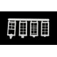 Windows -- 25 x 50′ pkg(8) 4 Closed, 2 Open & 2 Partially Open, HO, Micro Engineering 80067