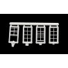 Windows -- 25 x 50′ pkg(8) 4 Closed, 2 Open & 2 Partially Open, HO, Micro Engineering 80067