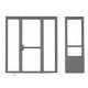 Doors -- Office Front, HO, Micro Engineering 80161