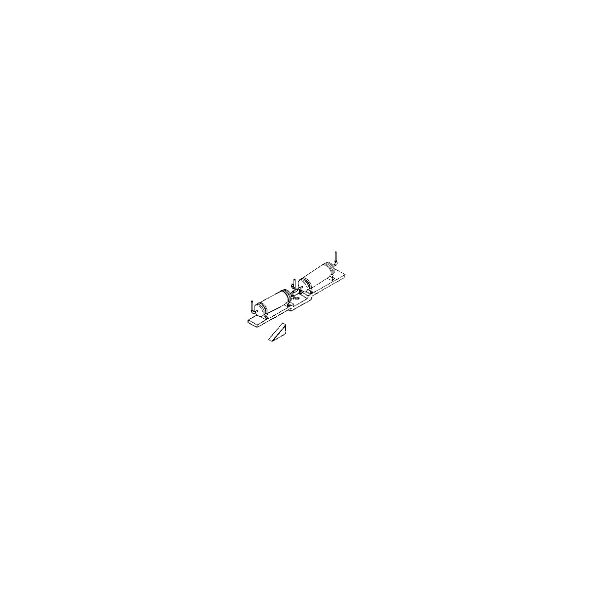 Air Tank -- For Post-1995 Dash-9 & AC4400CW Locomotives, HO, Details West 261