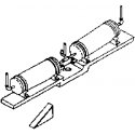 Air Tank -- For Post-1995 Dash-9 & AC4400CW Locomotives, HO, Details West 261