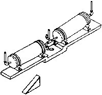 Air Tank -- For Post-1995 Dash-9 & AC4400CW Locomotives, HO, Details West 261
