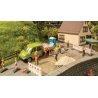 Road Construction/Works -- 6 Figures, Barricades, Tools, HO, Noch Gmbh & Co 16262