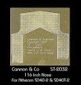 Safety Tread Kit Nose Only (Photo-Etched Brass) -- For Athearn SD40T-2 & SD40-2 w/116′ Nose, HO, Cannon & Company 2032