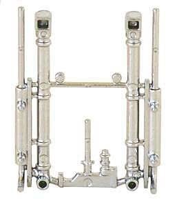 Heavy-Duty Exhaust System -- Chrome-Plated pkg(2), HO, Herpa Models 5425