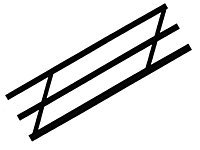 Stair Rails -- 6′ HO/S, All Scales, Plastruct Inc 90482