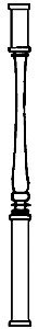 Porch support 6/, HO, Alexander Scale 1501