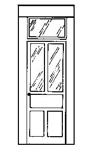 Entry Doors -- With Transom pkg(4), HO, Alexander Scale 2404