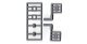 Right Angle Vent Kit -- 16` Scale Diameter, 3 x 5` Scale (unpainted) Matches 293-8293, HO, Tichy Train Group 8292