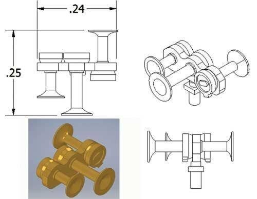 Nathan Air Horn -- M3R2, HO, Cal Scale 672