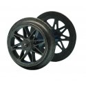 Standard fine-cast spoked wheel set -- Radsatz mit Doppelspeichen -- DC-NEM - HO - Roco 40190