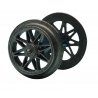 Standard fine-cast spoked wheel set -- Radsatz mit Doppelspeichen -- DC-NEM - HO - Roco 40190