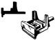 Steam Loco Headlight Mounting Bracket (Brass Casting) -- CNW Style - Center Mounting, HO, Cal Scale 279