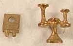 Airhorns (Unpainted Brass Casting) -- Delaware & Hudson Nathan M-3RT1 w/Bracket 2 Bells Forward, 1 Back, HO, Cal Scale 552