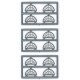 Masonry Windows - pkg(8) -- 13 Pane Half Round (Use Over 8036, 8133) 60 x 30` (.675 x .34` Open, HO, Tichy Train Group 8128