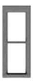 1/1 Double-Hung Window pkg(12), HO, Tichy Train Group 8236