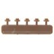 Nut, Bolt & Washer Detail -- 7` Square Bolt w/13` Washer, Styrene, Rust Color, pkg(40), HO, Tichy Train Group 8273