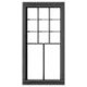 Rio Grande Southern Station - 9 Over 2 Double-Hung Window -- 37 x 72` Scale, .45 x .895` Openin, HO, Tichy Train Group 8302