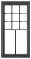 Rio Grande Southern Station - 9 Over 2 Double-Hung Window -- 37 x 72` Scale, .45 x .895` Openin, HO, Tichy Train Group 8302