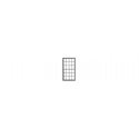 12-12 Double-Hung Masonry Window with Glazing and Shades -- 48 x 86` Scale (Fits .545 x .985` O, HO, Tichy Train Group 8307
