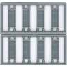 Doors - pkg(6) -- 6 Panel, Framed, N, Tichy Train Group 2514