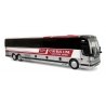 2022 Prevost H3-45 Coach - Assembled -- CYR Bus Tours (silver, black, red, white), HO, Iconic Replicas 870476