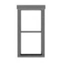 1/1 Double Hung Window -- pkg(12), HO, Tichy Train Group 8239
