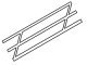 Styrene - Stair Rails -- 27/64 x 6` Long (3/4` Between Poles), All Scales, Plastruct Inc 90692
