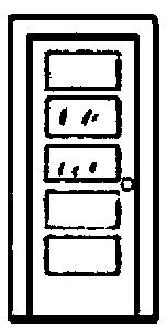 Doors -- With Two-Pane Window pkg(4), N, Alexander Scale 2498