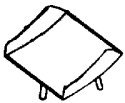 Whistle Shield for Steam Loco (Brass Casting), HO, Cal Scale 378
