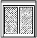 Doors -- Freight pkg(4), N, Alexander Scale 2499