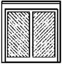 Doors -- Freight pkg(4), N, Alexander Scale 2499