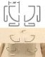 Grab Irons for RS Diesels -- Corner pkg(8), HO, Cal Scale 529