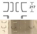 Grab Irons for RS Diesels -- End Drop Style pkg(8), HO, Cal Scale 533