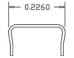Grab Irons pkg(12) -- .012′ .03cm, HO, Cal Scale 506